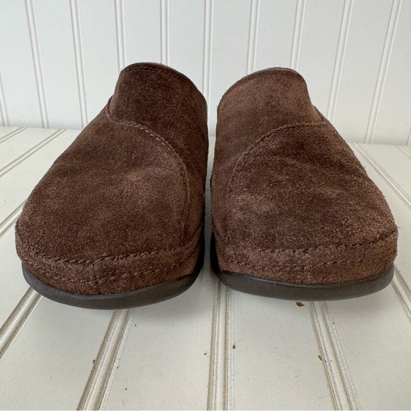 FitFlop Gogh Clog Women Shoes Size 9 Suede Chocolate Brown Casual Everyday Wear - Picture 3 of 9